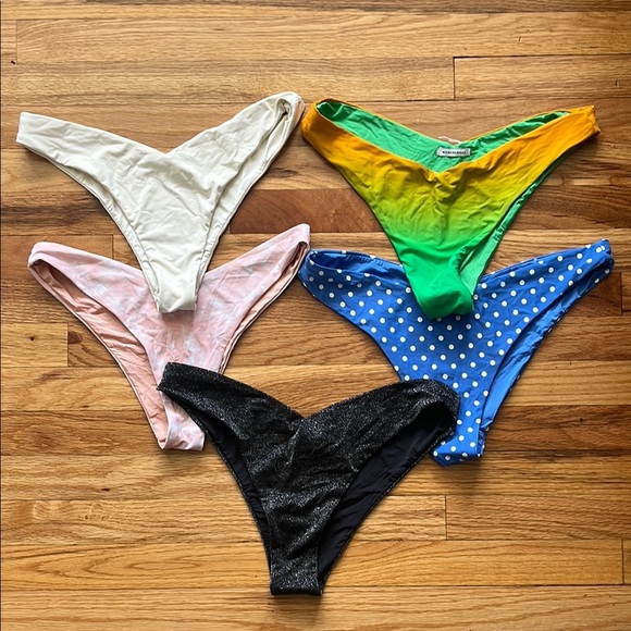 WEWOREWHAT bundle of 5 size large Delilah bikini bottoms - Picture 1 of 6